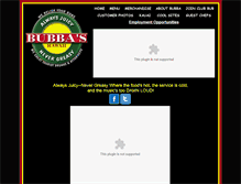 Tablet Screenshot of bubbaburger.com